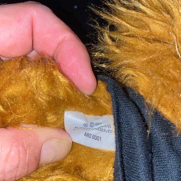 Vintage 1988 80s ALF Burger King Puppet Born to Rock Guitar Tag Plush Alien ~10" - Picture 4 of 6